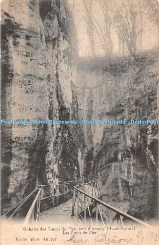 R407518 Galeries des Gorges du Fier pres d Annecy Haute Savoie Les Crues du Fier