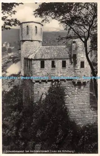 R407560 Schwalbennest bei Neckarsteinach Links die Mittelburg Wilh Gerling Nr 37