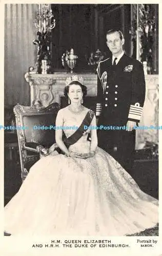 R407803 H M Queen Elizabeth and H R H The Duke of Edinburgh Valentine Baron