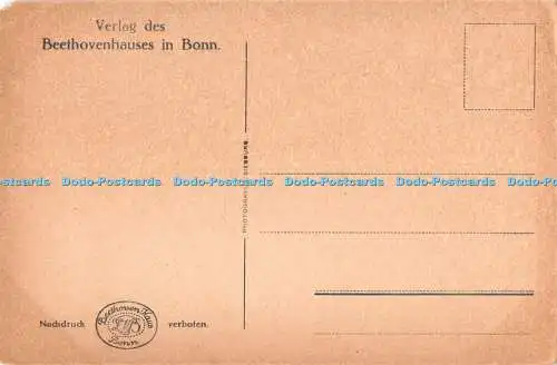 R407940 Das Beethovendenkmal in Bonn modelliert von dem Bildhauer Ernst Julius H