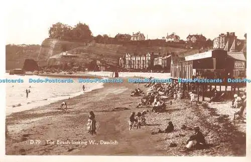 R403080 Dawlish The Beach Look W V E Reynolds