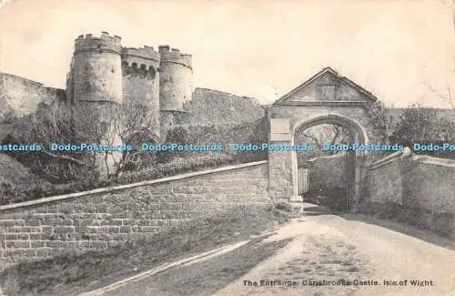 R403088 Isle of Wight Carisbrooke Castle The Entrance T Piper