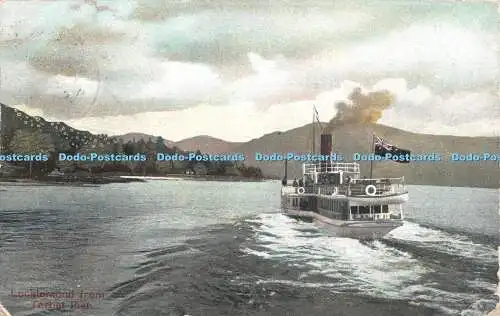 R403090 Loch Lomond from Tarbet Pier C R Gilchrist 1906