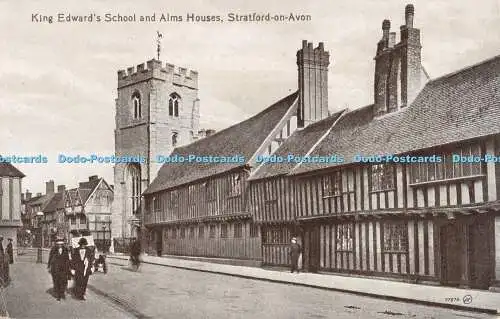 R404401 King Edwards School and Alms Houses Stratford on Avon 77876 Valentines S