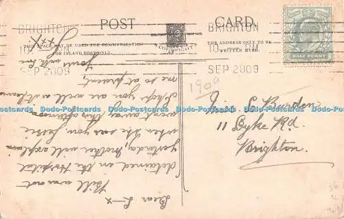 R404803 Ein Holzlöffel 1909 Postkarte Frau und Mann