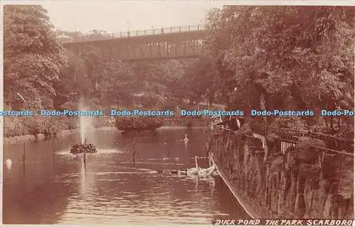 R404864 Duck Pond The Park Scarborough A M Cromacks Serie 1910