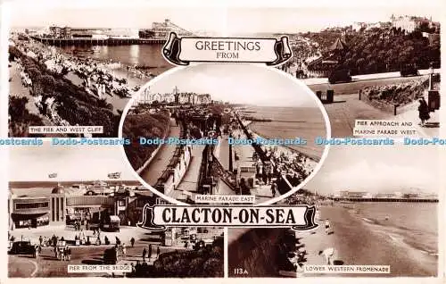 R404870 Grüße aus Clacton on Sea 113A Excel Serie RP 1947 Multi View