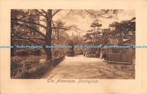 R404909 The Arboretum Nottingham Tuck Plate markiert Sepia Postkarte Nr. 2653 1915