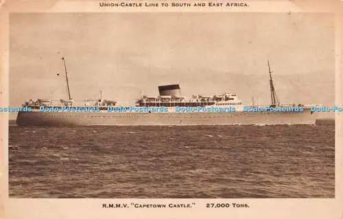 R405244 Union Castle Line nach Süd- und Ostafrika R M M V Capetown Castle