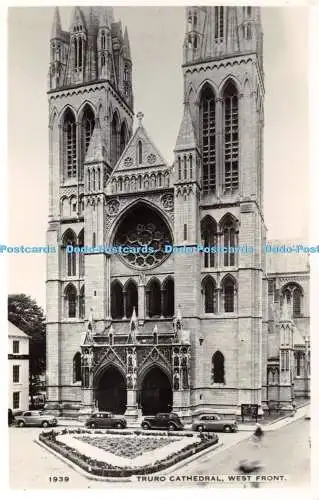 R406603 1939 Truro Cathedral West Front Dearden and Wade Sunny South Echtfoto