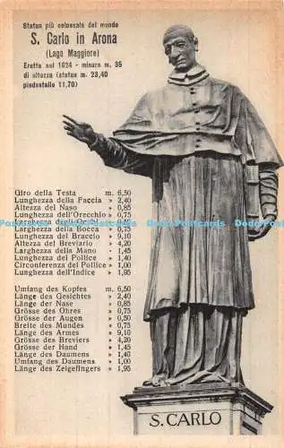 R406892 Statua piu colossale del mondo S Carlo in Arona Lago Maggiore Eretta nel