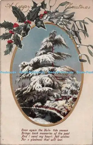 R408078 A Happy Christmas Once again the Yule tide season Series 1595