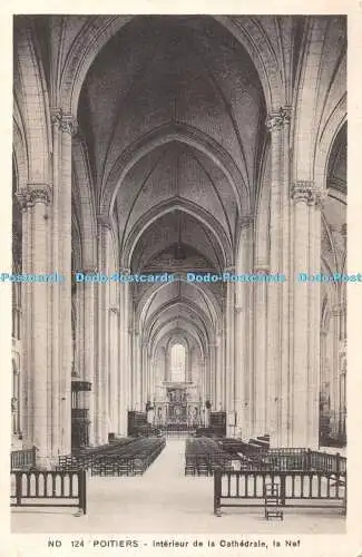 R408176 Poitiers Interieur de la Cathedrale la Nef C A P