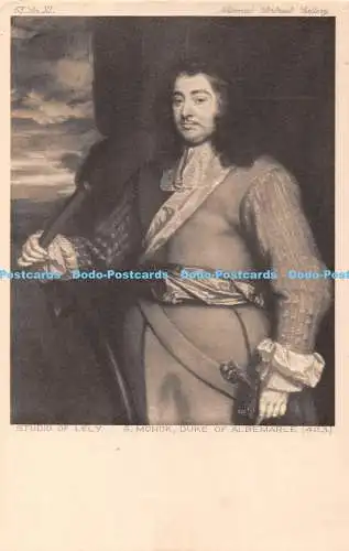 R408288 National Portrait Gallery G Monck Duke of Albemarle Medici Society Studi