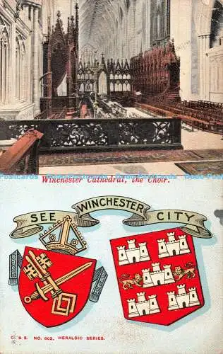 R408289 Siehe Winchester City Winchester Cathedral the Choir C and S Heraldic Seri