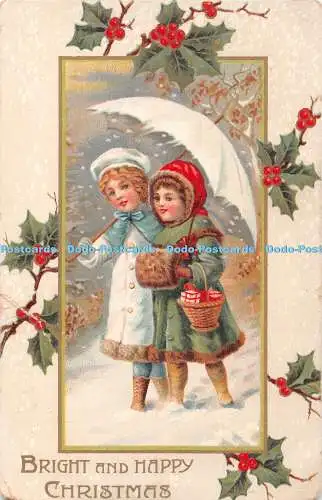 R408310 Helle und frohe Weihnachten Postkarte