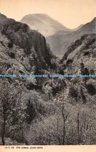 R408319 Glen Nevis The Gorge Photochrom