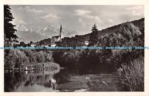 R410669 Annecy 1329 Le canal du Thiou Monastere de la Visitation et la Tournette