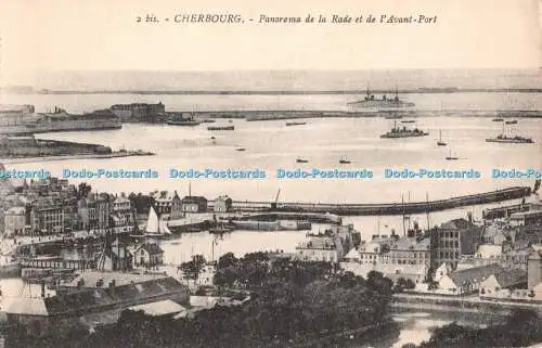 R410690 2 bis Cherbourg Panorama de la Rade et de lAvant Port