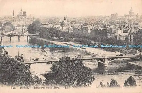 R410757 145 Paris Panorama sur la Seine LL Levy Fils