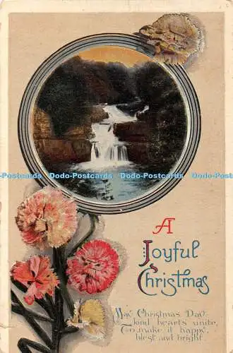 R408857 Ein fröhlicher Weihnachtswasserfall und Blumen