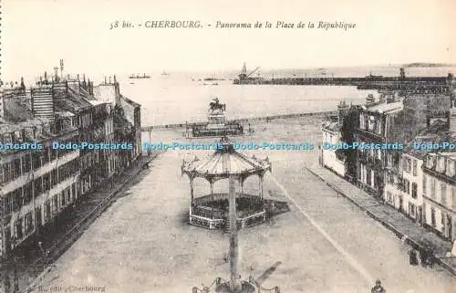 R410872 58 bis Cherbourg Panorama de la Place de la Republique A B