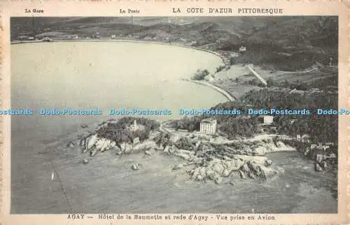 R412722 Agay Hotel de la Baumette et rade d Agay Vue prise en Avion Phototypie L