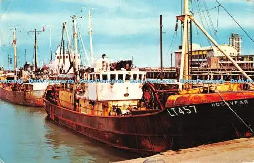 R410954 Trawlers in the Harbour Lowestoft PT13165 1969