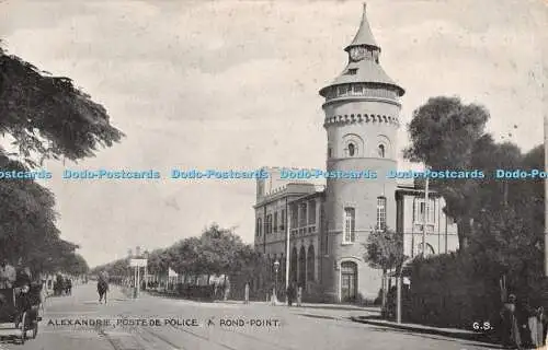 R411004 Alexandrie Poste de Police A Rond Point G S