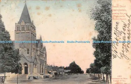 R411005 Noord Street Doornfontein zeigt neue Presbyterian Scotch Church 1383 Sa