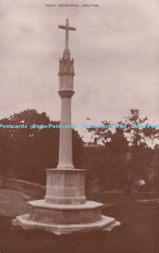 R409080 Bruton War Memorial RP Postkarte 1922