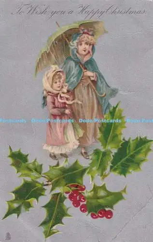 R409142 To Wish You a Happy Christmas Frau mit Kind Tuck Christmas Serie 848