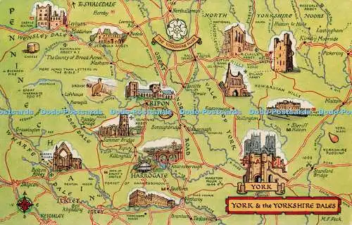 R412974 York and the Yorkshire Dales J Salmon Aquarell