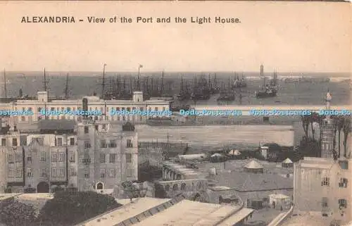 R411189 Alexandria Blick auf den Hafen und den Leuchtturm Serie 598 The Cairo Post