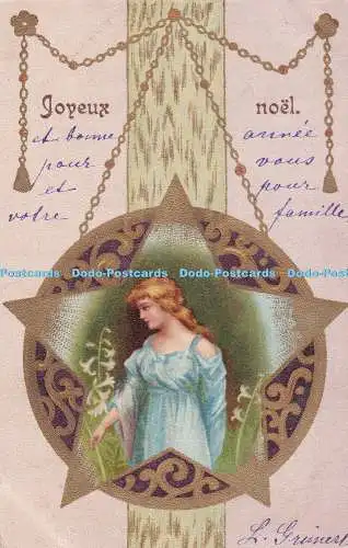 R409262 Joyeux Noel Kacpal Postkarte 1903