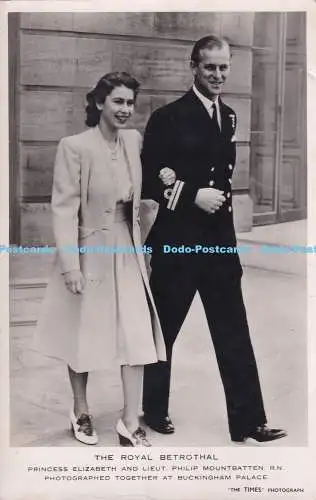 R409275 The Royal Betrothal Princess Elizabeth and Lieut Philip Mountbatten R N