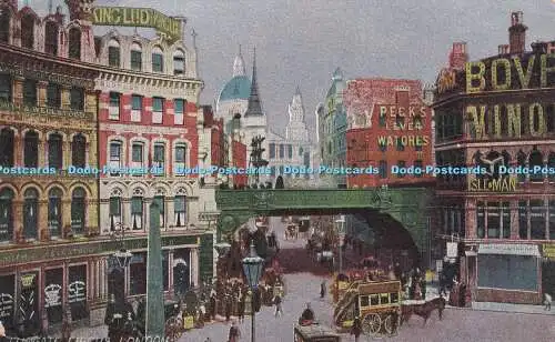 R409316 London Ludgate Circus Postkarte