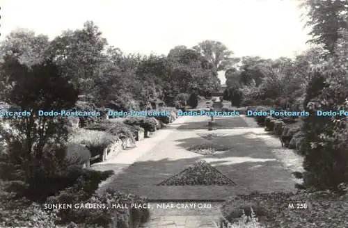 R413105 Versunkene Gärten Hall Place in der Nähe von Crayford Valentine Echtfoto 1977