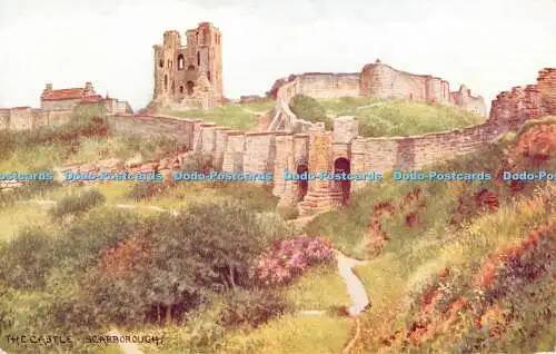R413172 Scarborough The Castle J Salmon Castles of Britain Serie