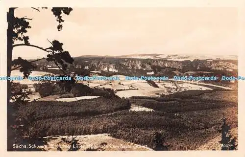 R411396 Sachs Schweiz Blick vom Lilienstein nach dem Basteigegebiet 6007 Original