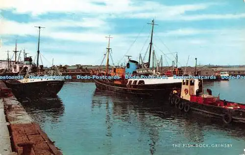 R411478 The Fish Dock Grimsby Salmon 1968