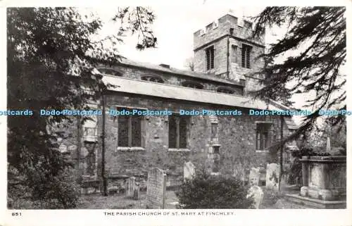 R409542 The Parish Church Of St Marz At Finchley 851 A V Ery and Co RP 1957