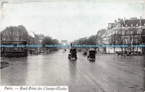 R409566 Paris Rond Point des Champs Elysees Carte Postale