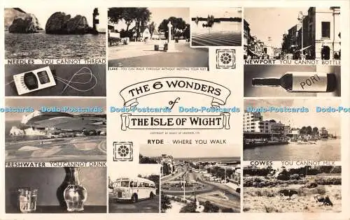 R409788 Die 6 Wunder der Isle Of Wight W J Nigh RP