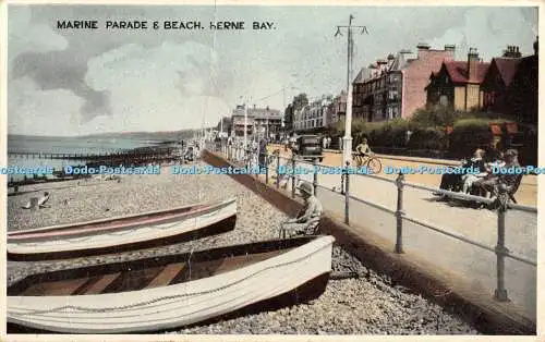 R415412 Herne Bay Marina Parade and Beach E T W Dennis 1945