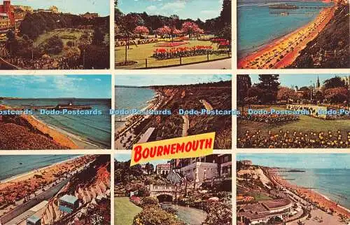 R413547 Bournemouth The Square Central Gardens J Hammersley Plastichrome von Colo