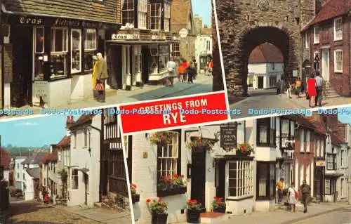 R413594 Grüße von Rye The Land Gate Union Inn E T W Dennis Photocolour Mult