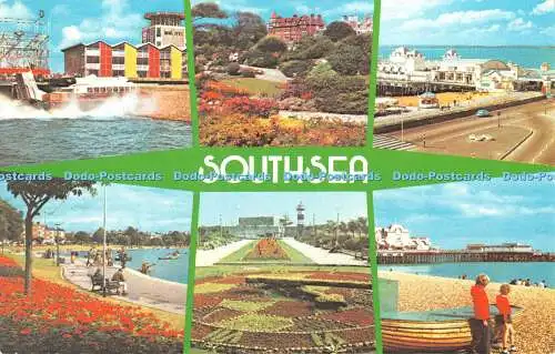 R417532 Southsea Floral Clock Rock Gardens Photo Precision Colourmaster Internat