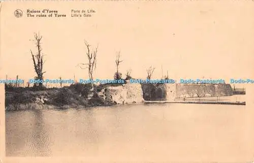 R417562 The Ruins of Ypern Lille Gate Ern Nels Thill Service Des Sites de la Gue
