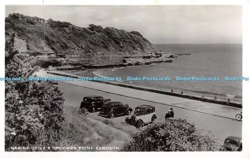 R411927 Marine Drive und Orcombe Point Exmouth M und L National Series 1958